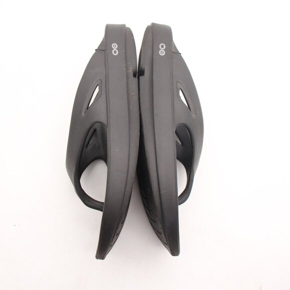 Oofos Oolala Men's 9 Women's 11 Recovery Flip Flop Thong Sandals Black - Picture 8 of 8